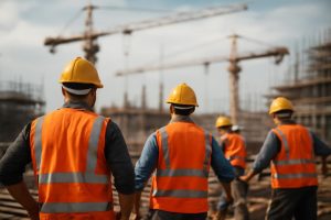 chantier-travailleurs-equipement-grues-echafaudages
