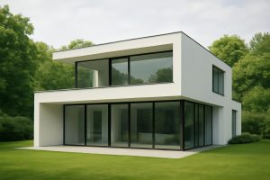 maison-toit-plat-vitre-design-minimaliste